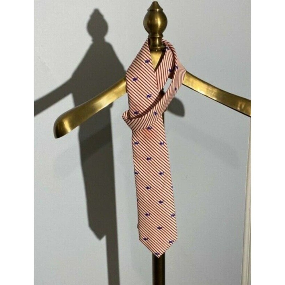 Vineyard Vines 100% Silk Tie -Stripes with Whales
